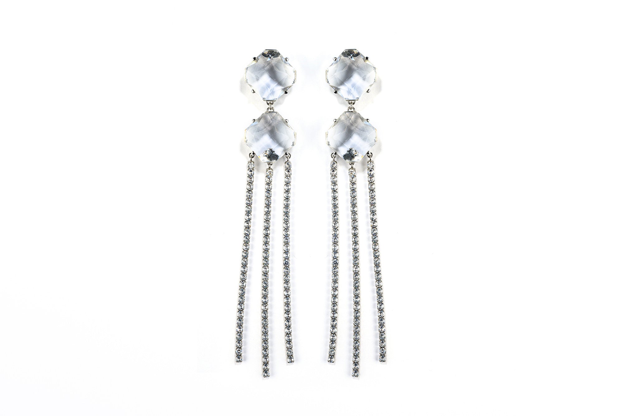 Crystal Drop Statement Earrings