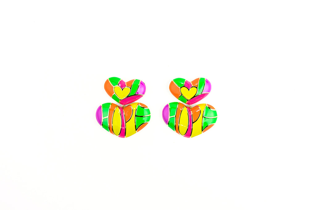Hope Colorful Statement Earrings 