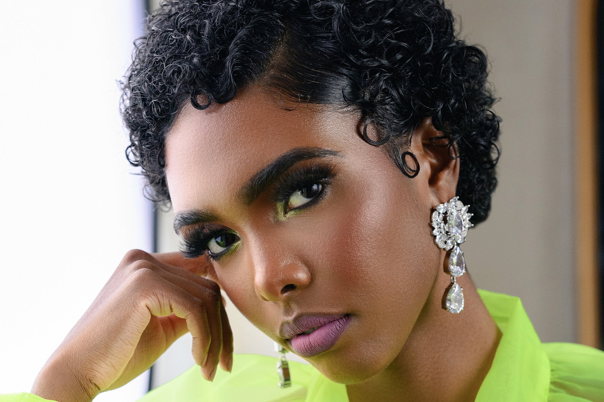 Grand Statement Crystal Drop Earrings