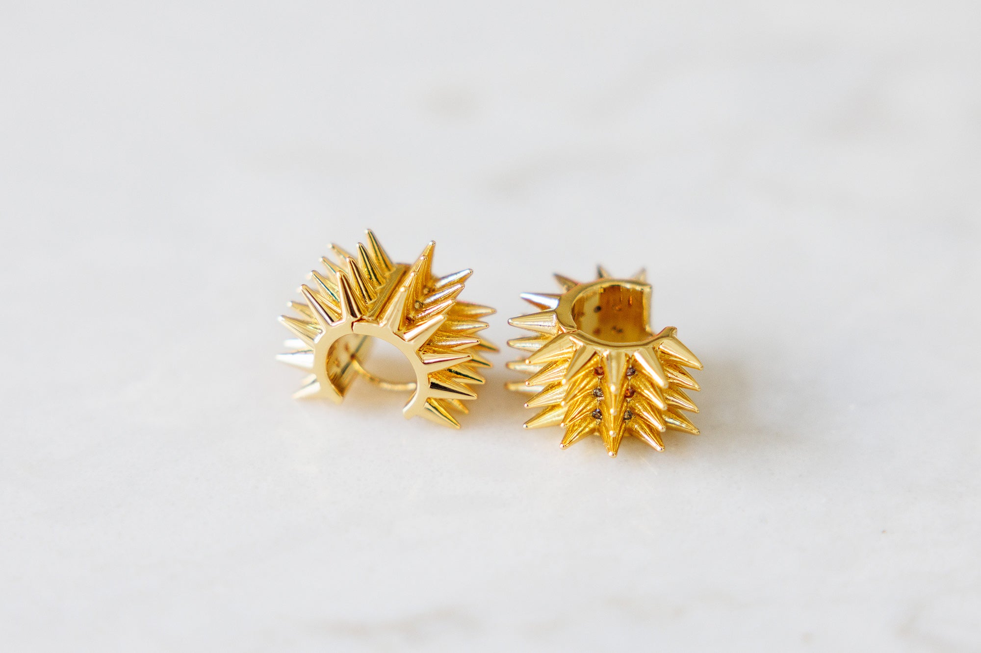 Krista Gold Plated Huggie Earrings