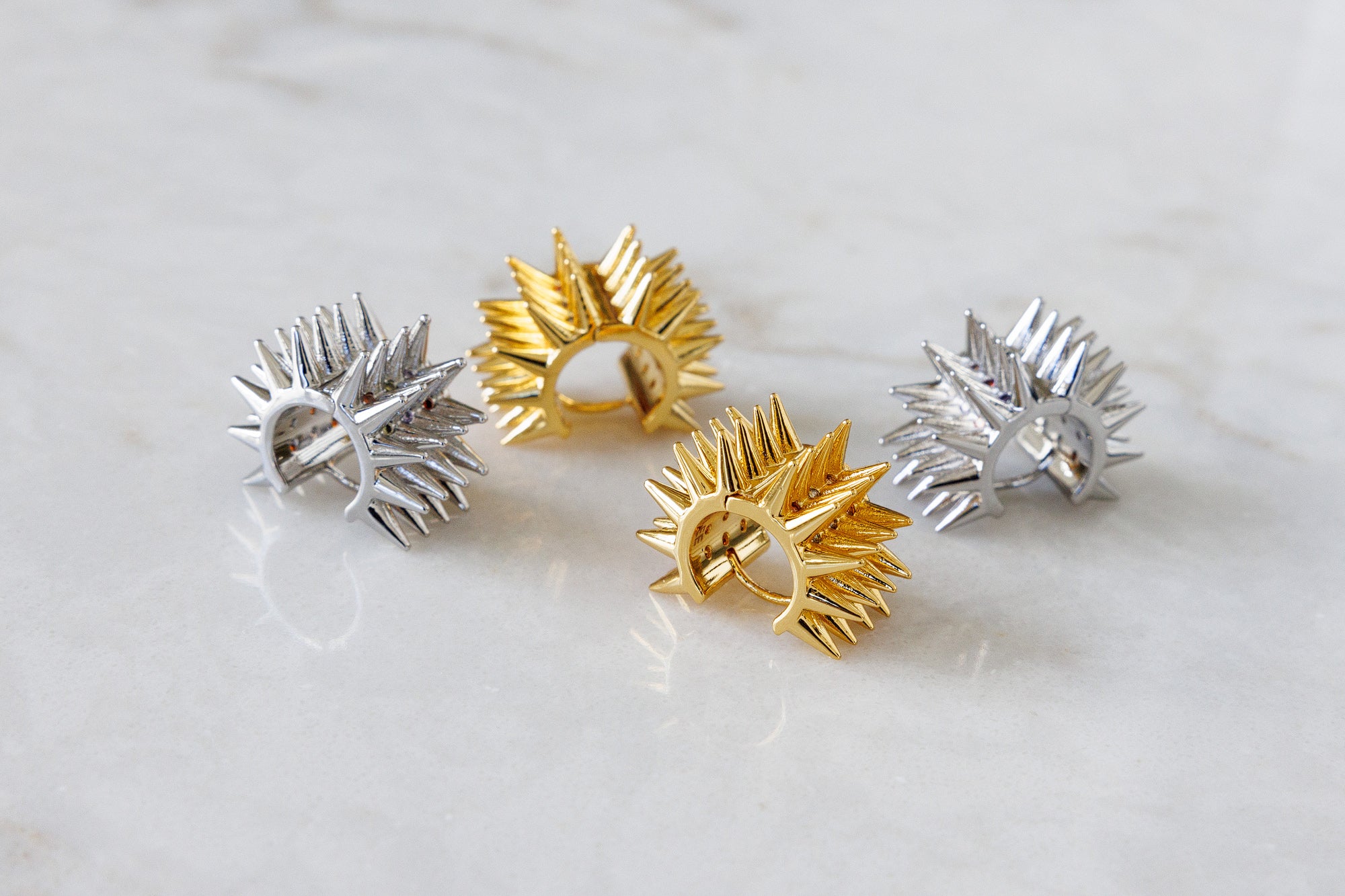 Krista Gold or Silver Plated Huggie Earrings