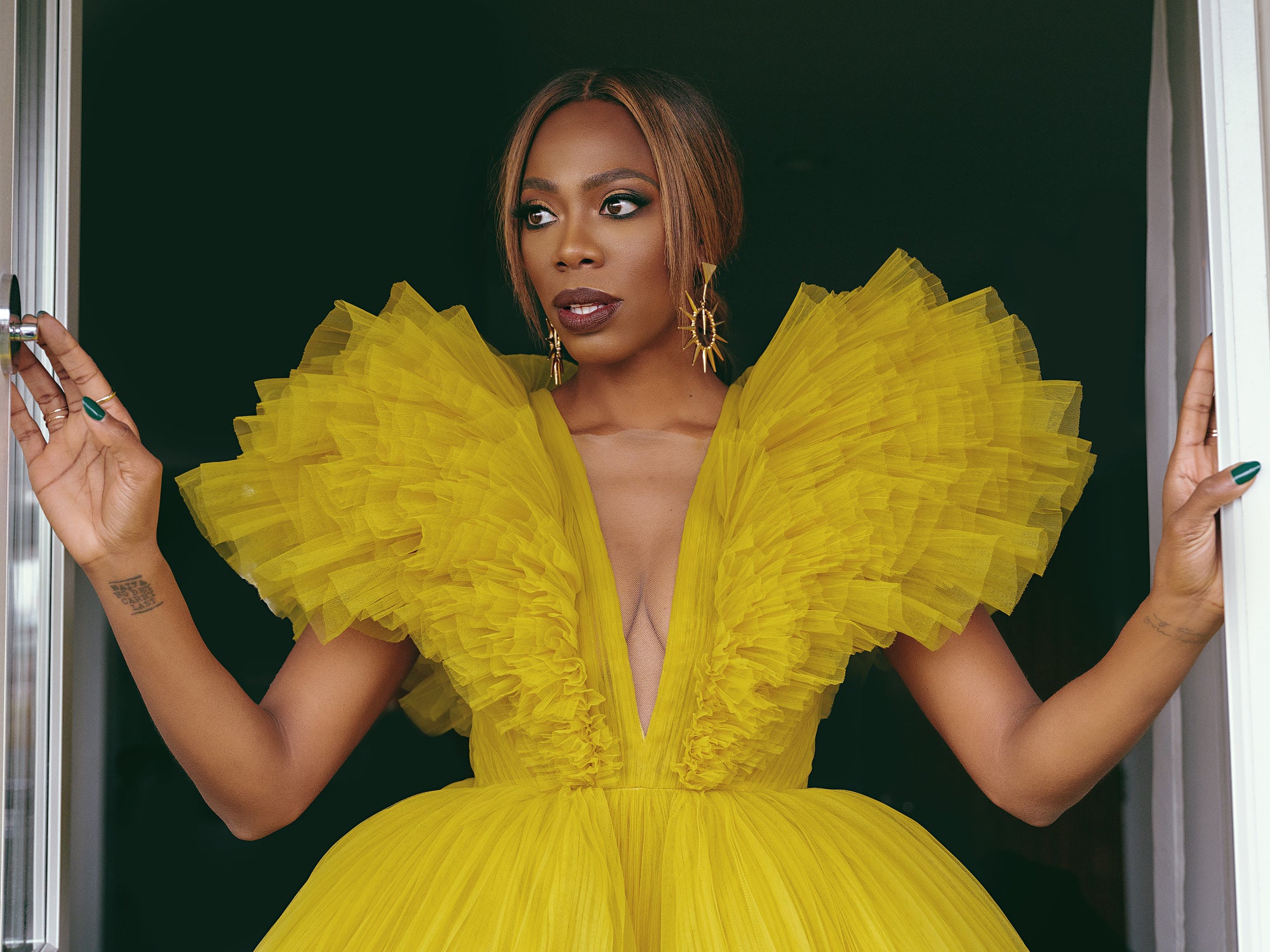 Yvonne Orji shines in Earring Envy as host of 2021 International Emmy Awards