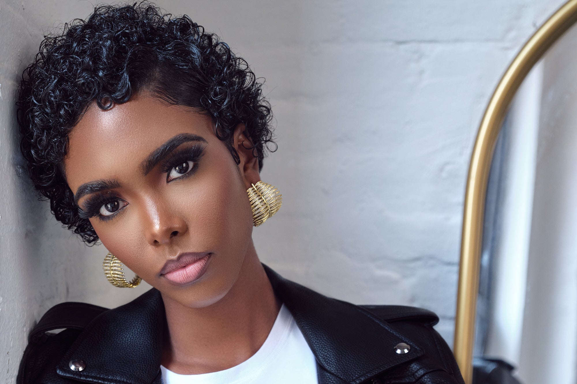 Gold Plated Hope Leaf Earrings