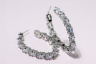 Victoria Cubic zirconia hoop earrings