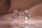 Cubic Zirconia Chunks Earrings