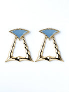 Gold Bamboo DoorKnocker Earrings