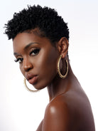 Spiked 18k Gold Plated Statement Earrings