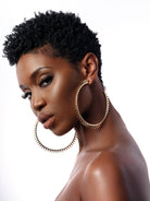 XL Spiked 18k Gold Plated Statement Earrings