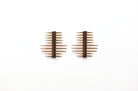 Revolt Spiked Drop Gold Statement Earrings