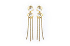 Reign Gold Crystal Drop Statement Earrings