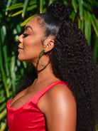 Marley Spike Large Gold Crystal Hoop Statement Earrings - Khadeen Ellis Hoops