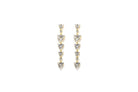 Drop It Diamond Dangle Drop Gold Bridal Statement Earrings